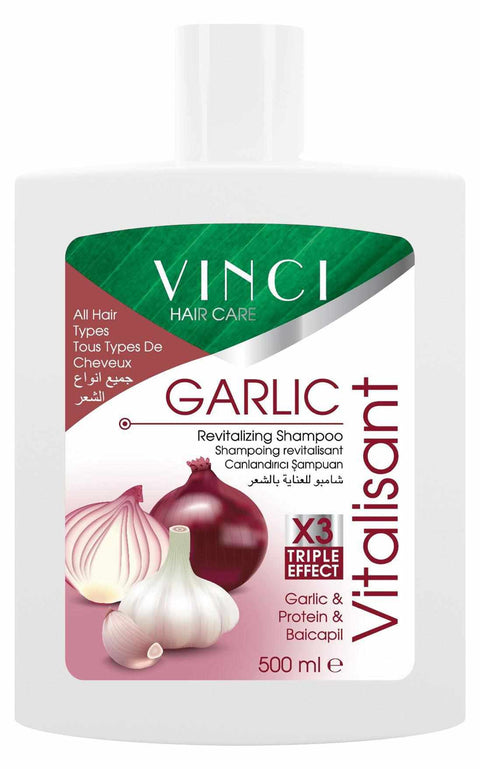 Shampoing GARLIC  oignon & ail - 500ml - Vinci Cosmétique
