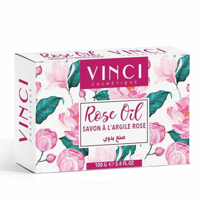 Savon à l'argile rose - Rose Oil de Vinci  - 100g - VINCI COSMETIQUES